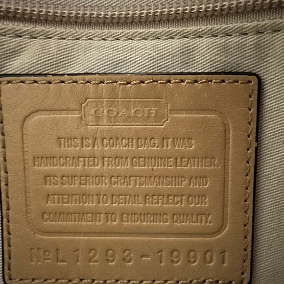 Coach Tan Leather Small Crossbody Tassel Bag - Picture 4 of 9